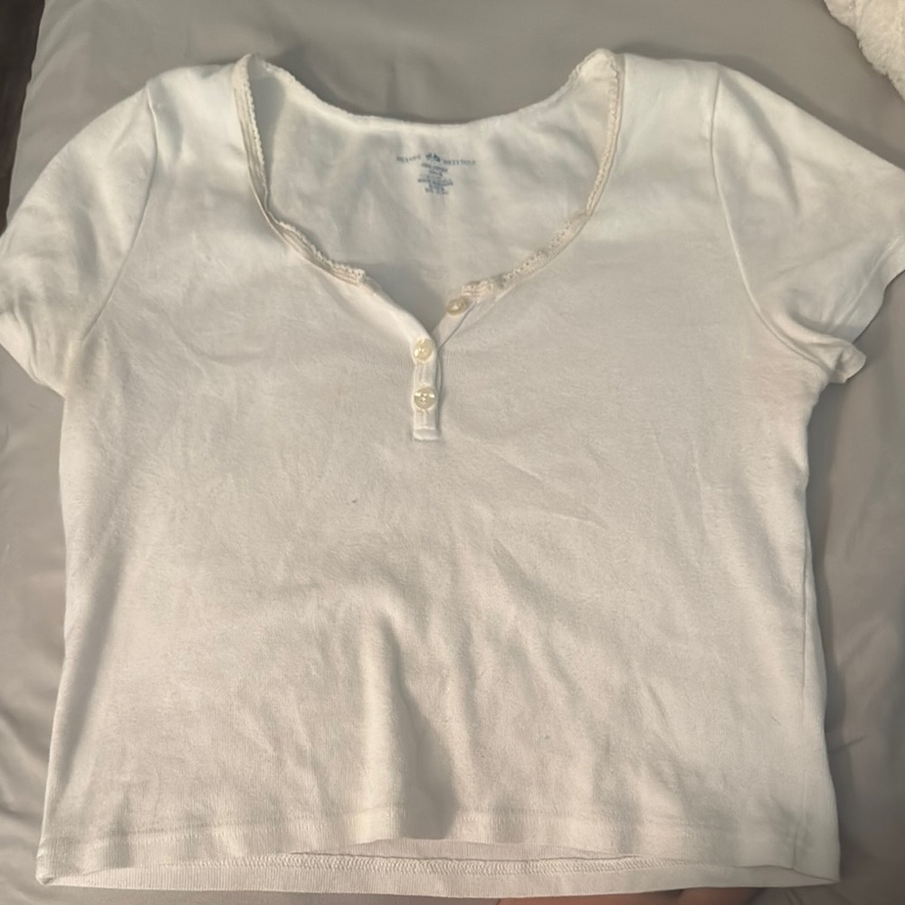 Brandy Melville White Short Sleeve Tee